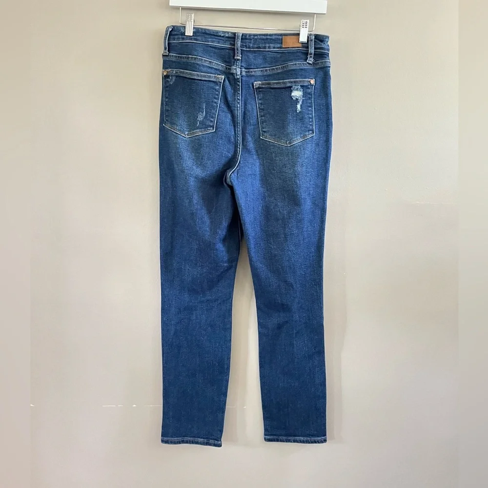 Judy Blue Jeans Distressed Boyfriend Fit Stretch‎ Denim size 28